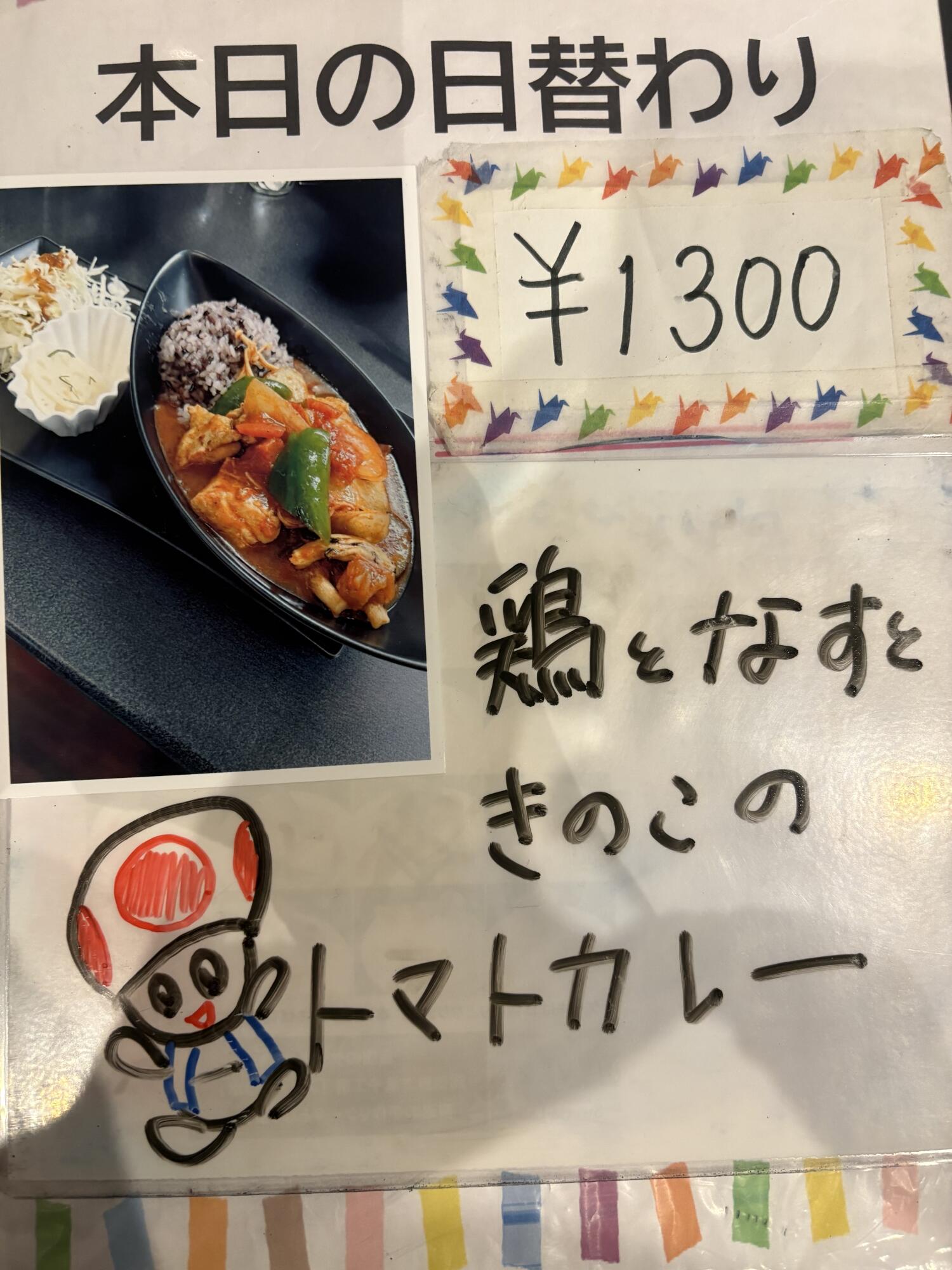 鶏と茄子ときのこのトマトカレー🍛