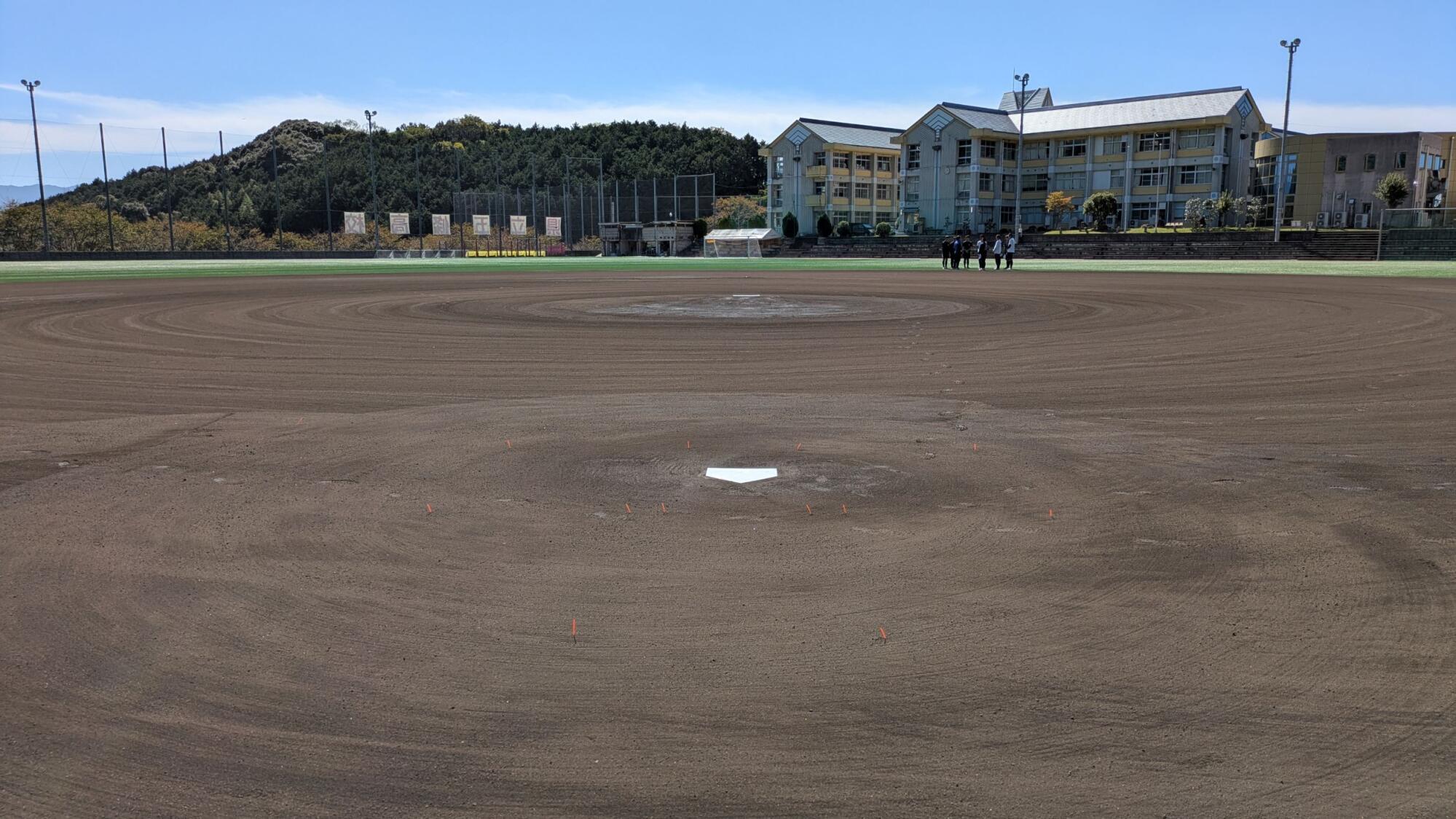 奈良県立五條高等学校　内野グラウンド整備イメージ