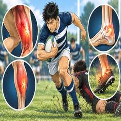 ラグビーで多い下半身のケガ|肉離れ・足首の捻挫と予防