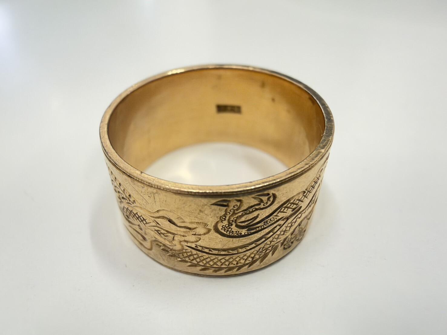 【金製　デザイン彫り　リング】を買い取りしました！イメージ