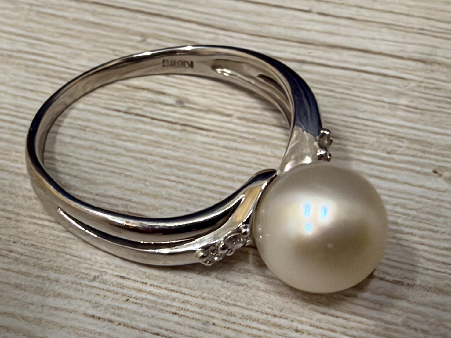 【K18WG パール付き　リング】を買い取りしました！イメージ