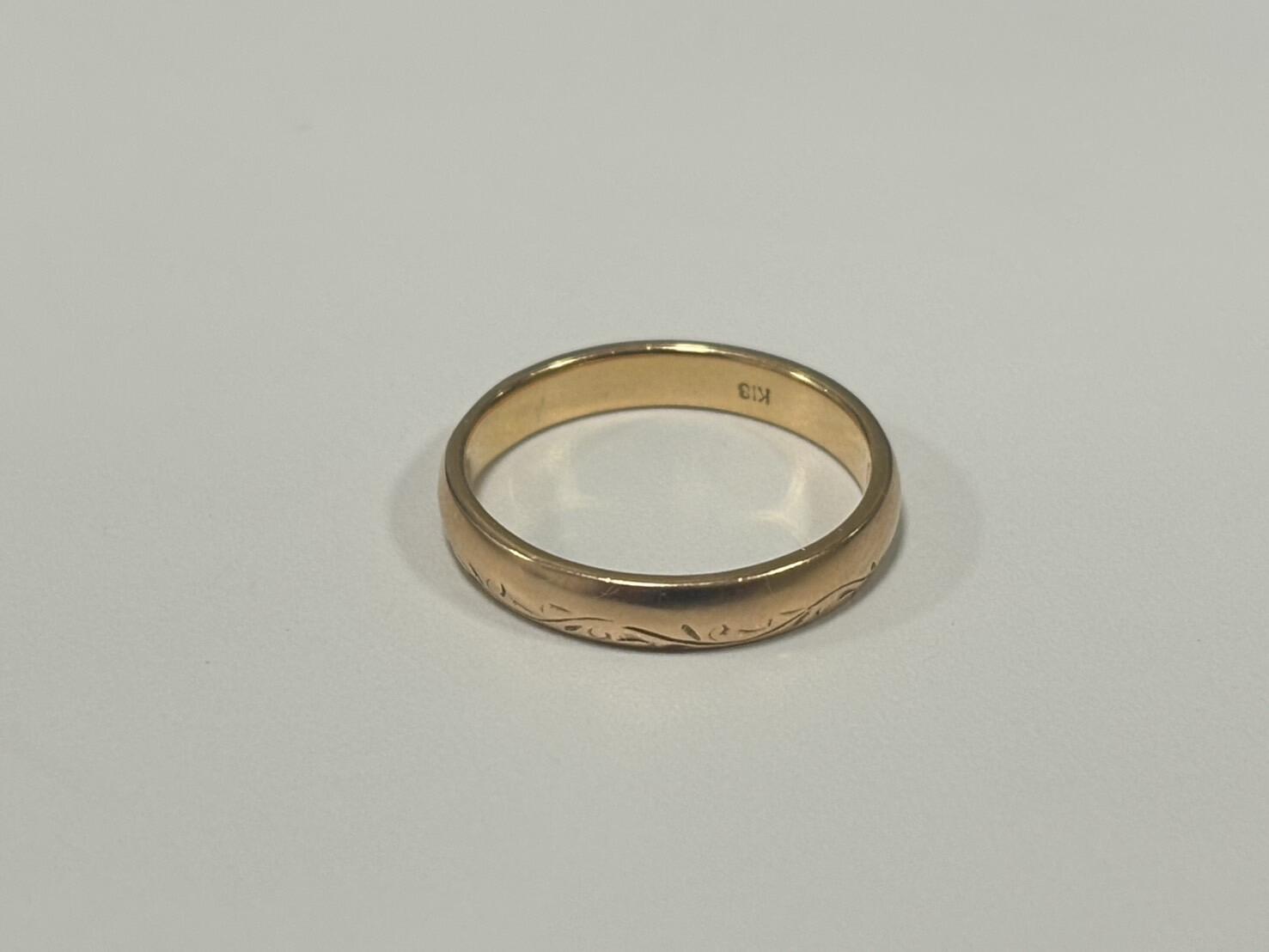 【K18 甲丸リング】を買い取りしました！イメージ