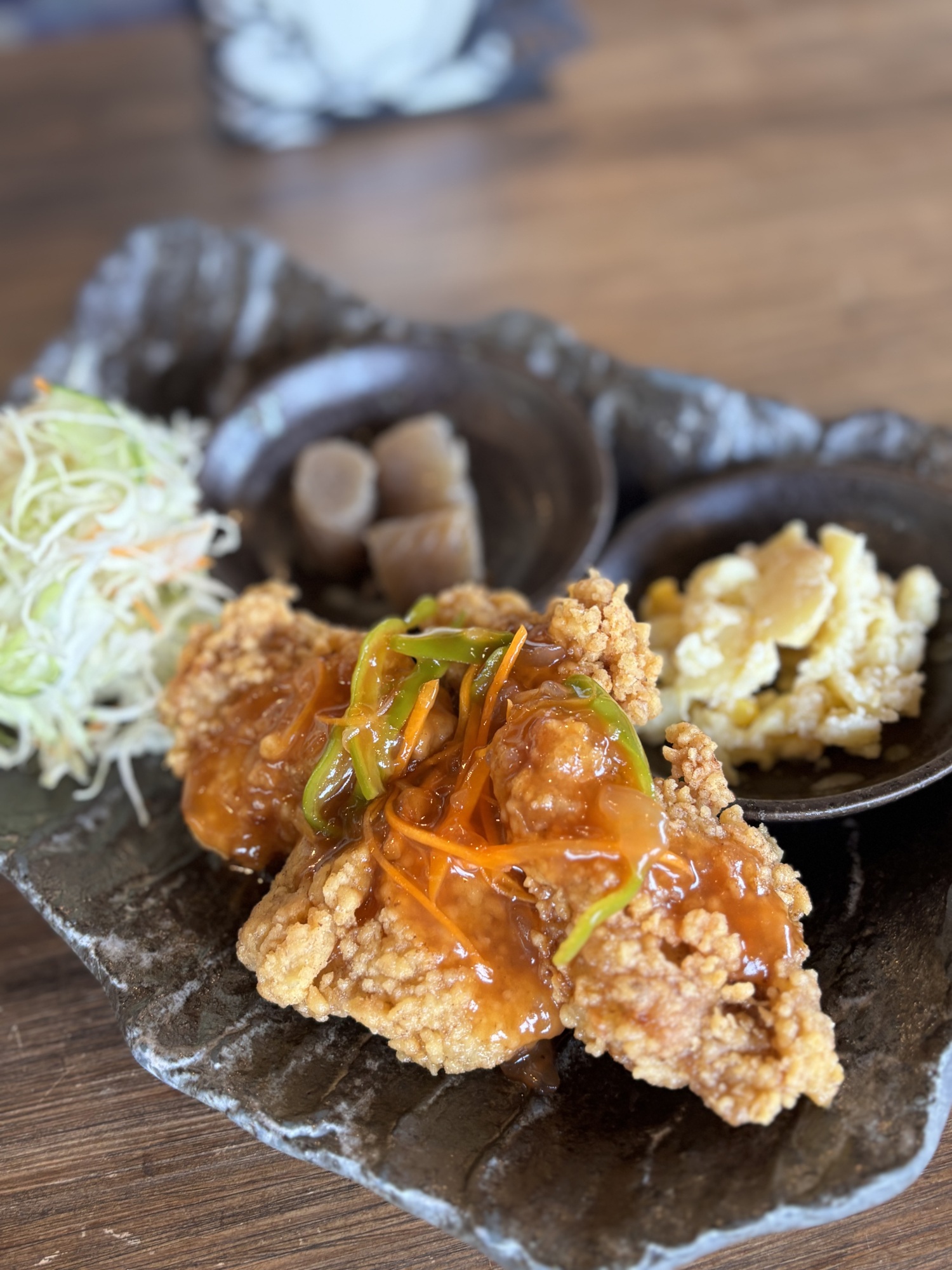 唐揚げ甘酢餡