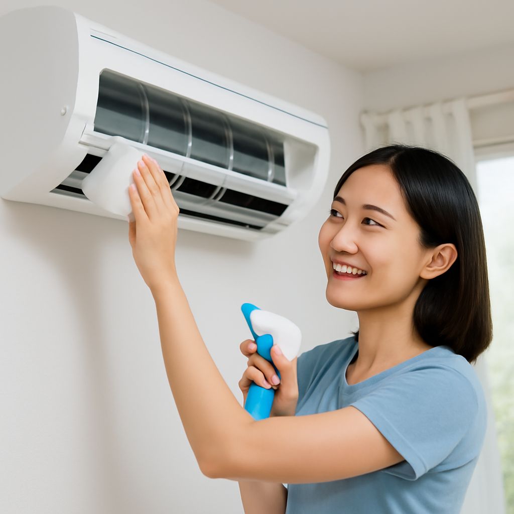 夏を快適にするエアコンクリーニング法