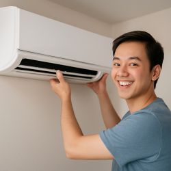 DIYで簡単！エアコン取り替えガイド画像