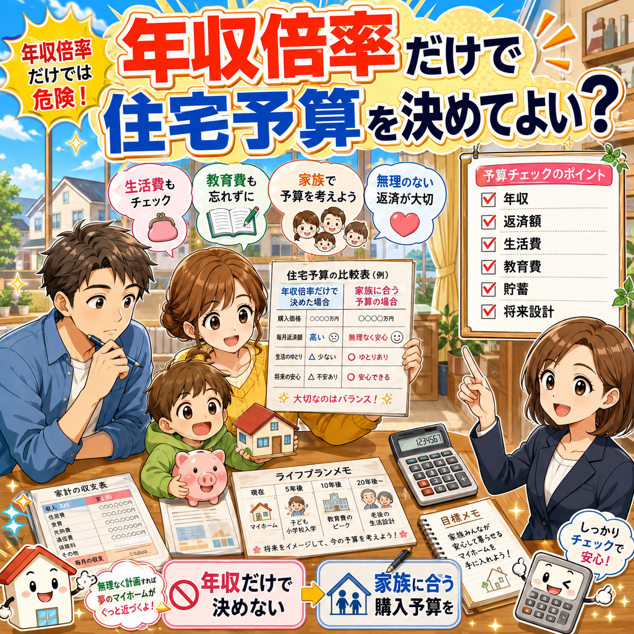② 年収倍率だけで住宅予算を決めてよい？