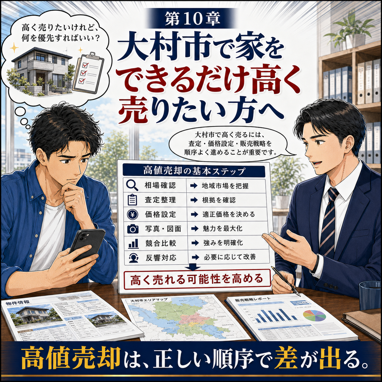 ⑩ 大村市で家をできるだけ高く売りたい方へ