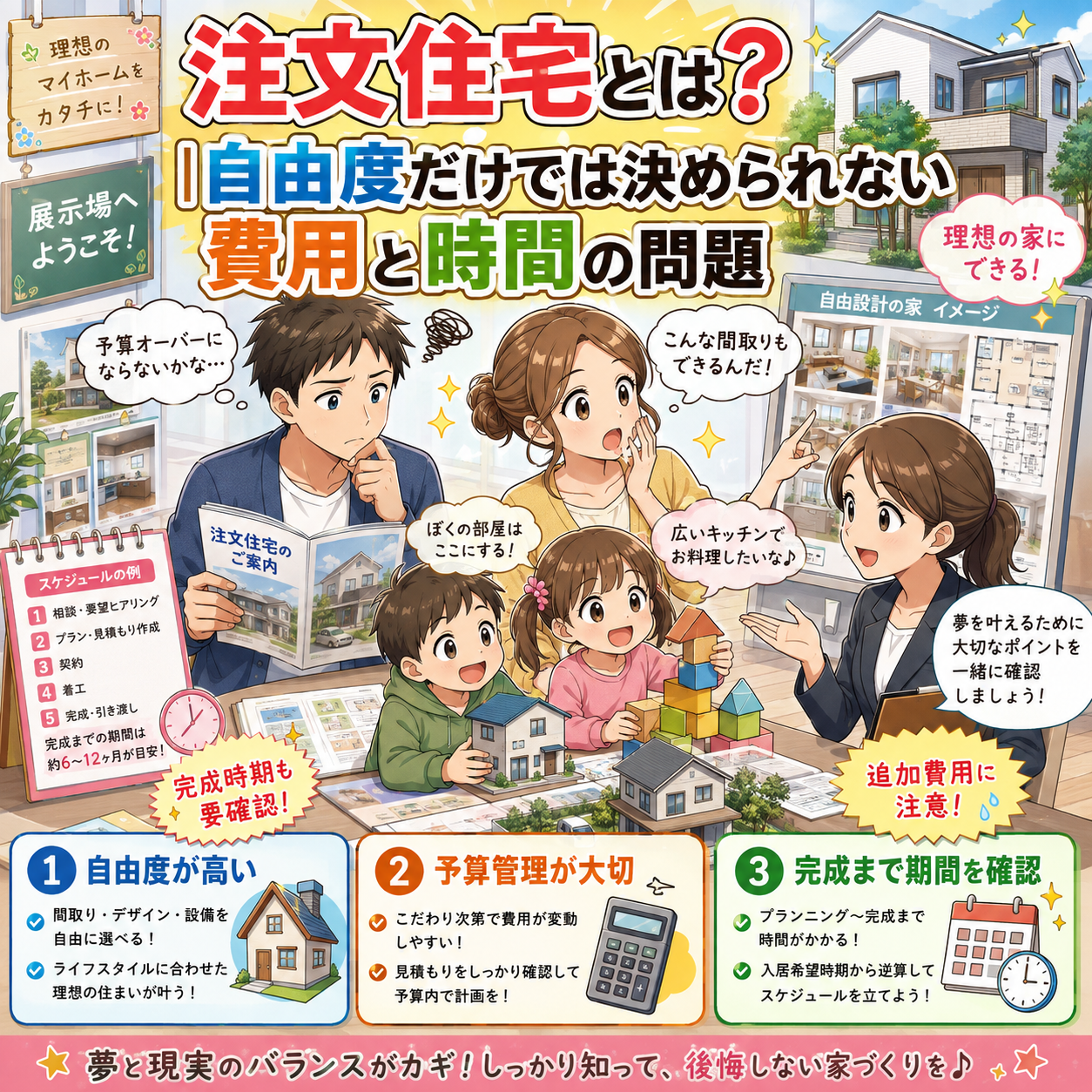 ③ 注文住宅とは？｜自由度だけでは決められない費用と時間の問題