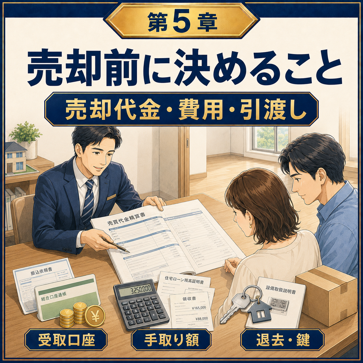 ⑤【大村市】離婚による持ち家売却で決めておくこと｜売却代金・費用・引渡しの整理（第5章）