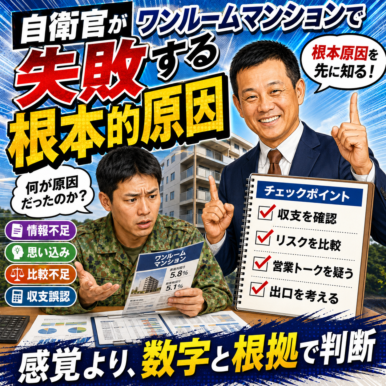 ⑤ 自衛官がワンルームマンションで失敗する根本的原因