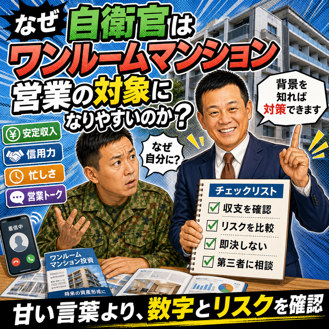 ④ なぜ自衛官はワンルームマンション営業の対象になりやすいのか?