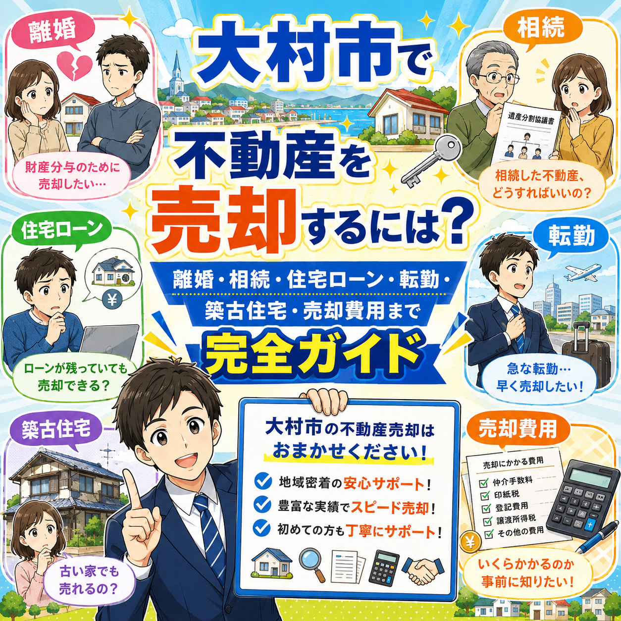 離婚・相続・住宅ローン・転勤・築古住宅・売却費用まで完全ガイド