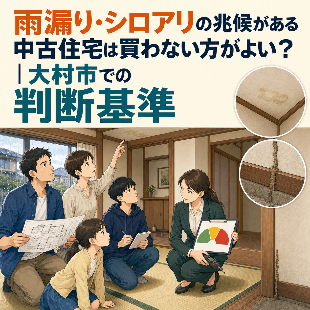 ③ 雨漏り・シロアリの兆候がある中古住宅は買わない方がよい？｜大村市での判断基準