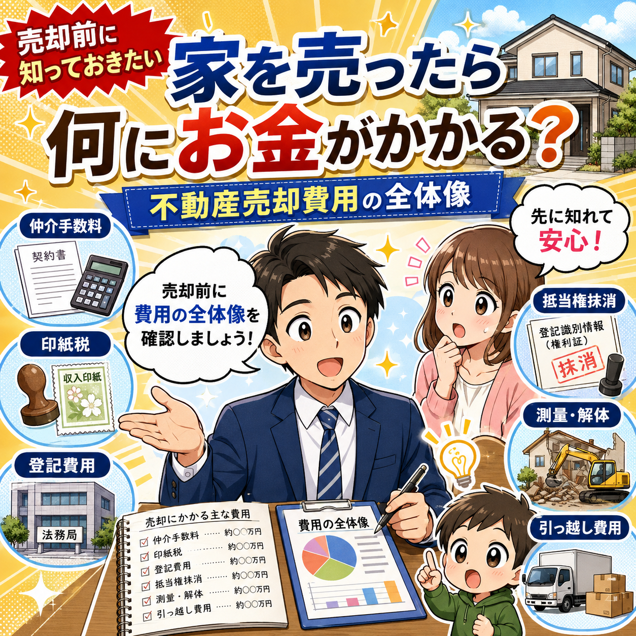 ① 家を売ったら何にお金がかかる？｜不動産売却費用の全体像