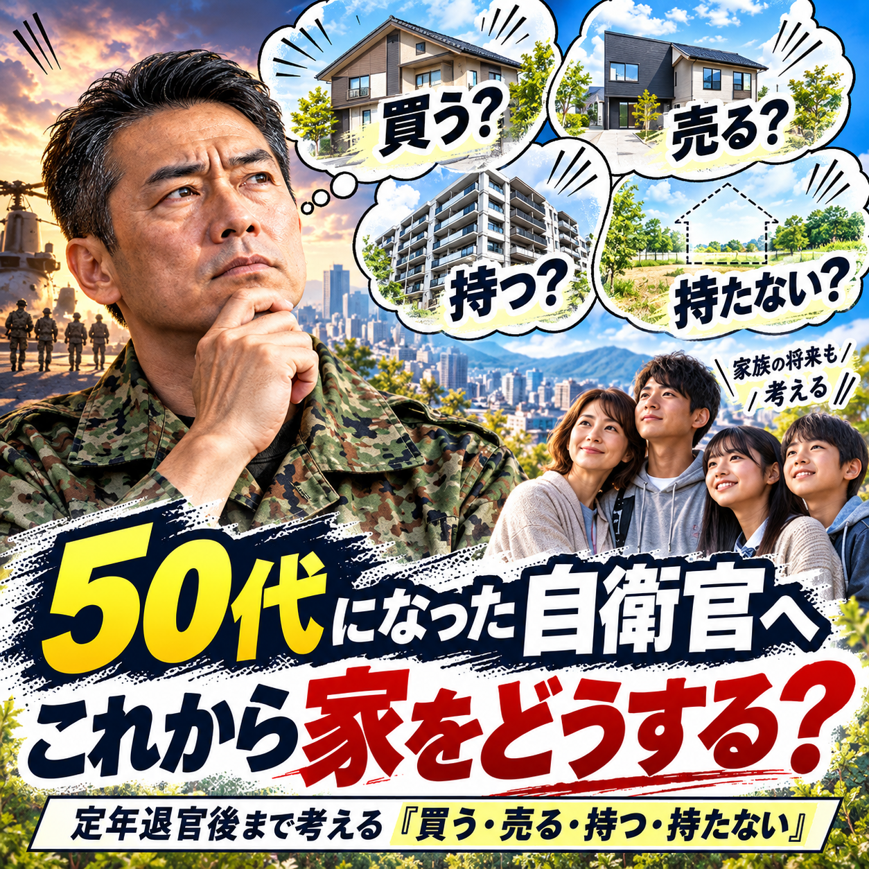 【目次】　　50代になった自衛官へ。これから家をどうする？