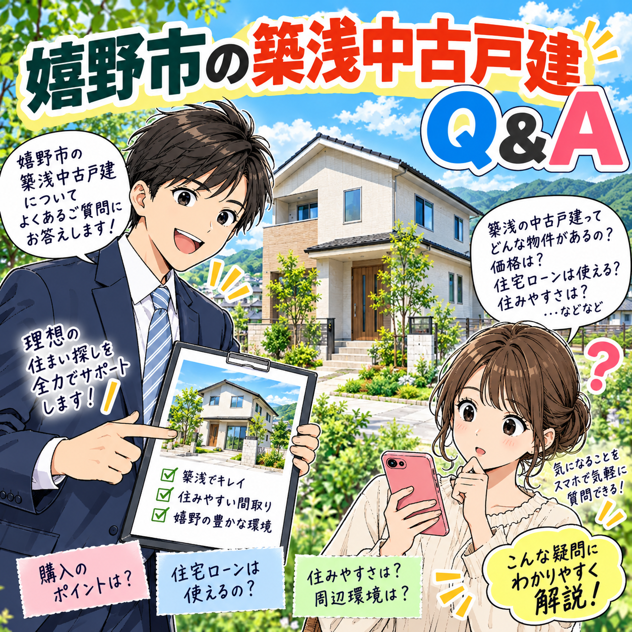 嬉野市の築浅中古戸建　Q&A