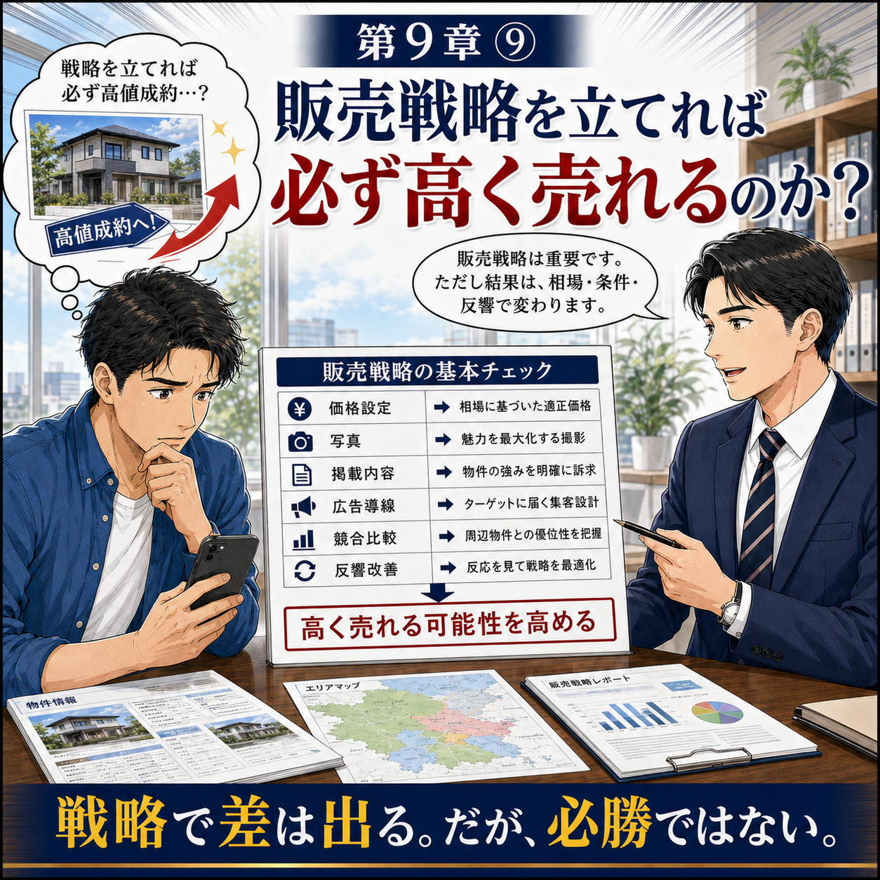⑨ 販売戦略を立てれば必ず高く売れるのか？