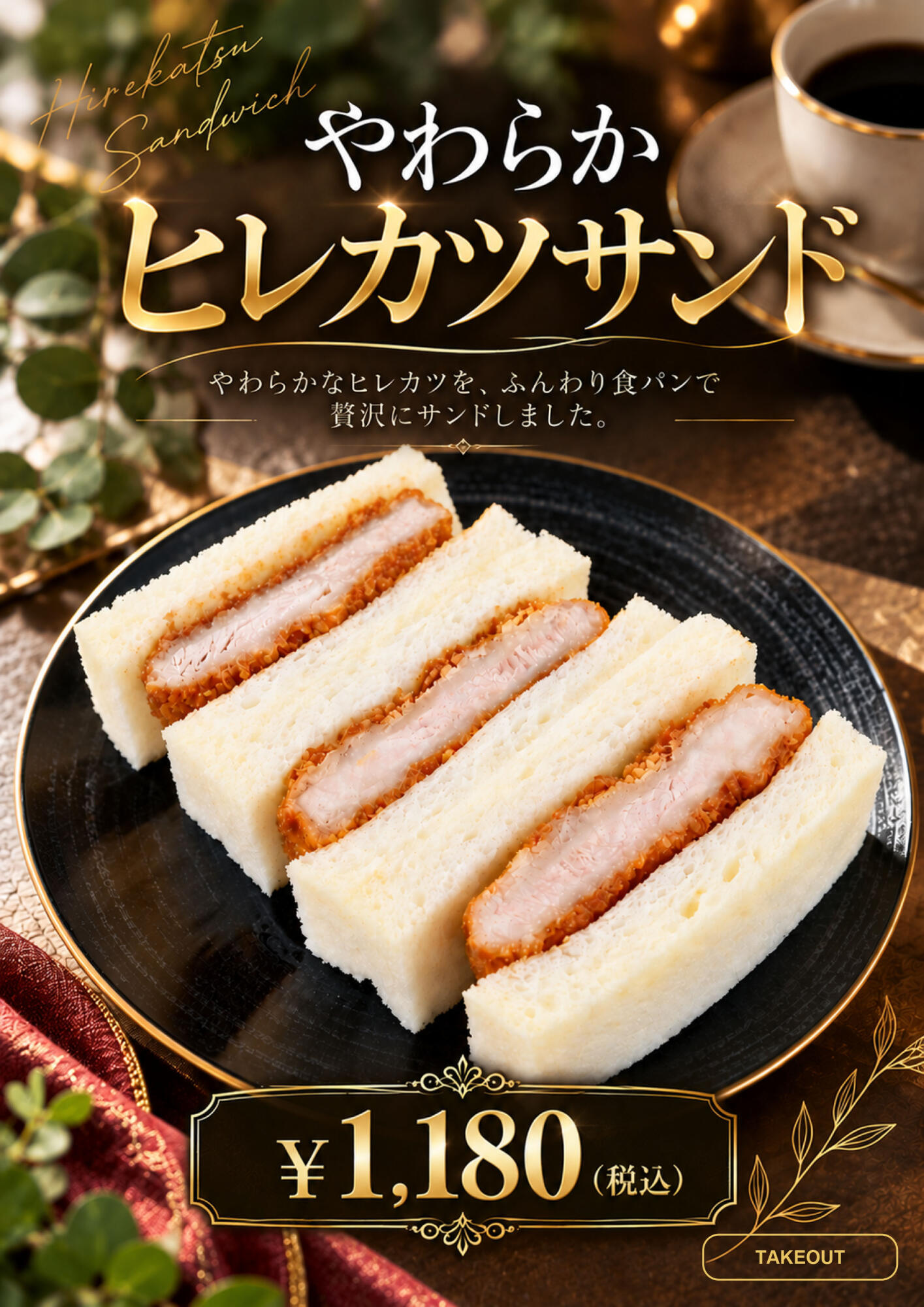 やわらかヒレカツサンド新登場！